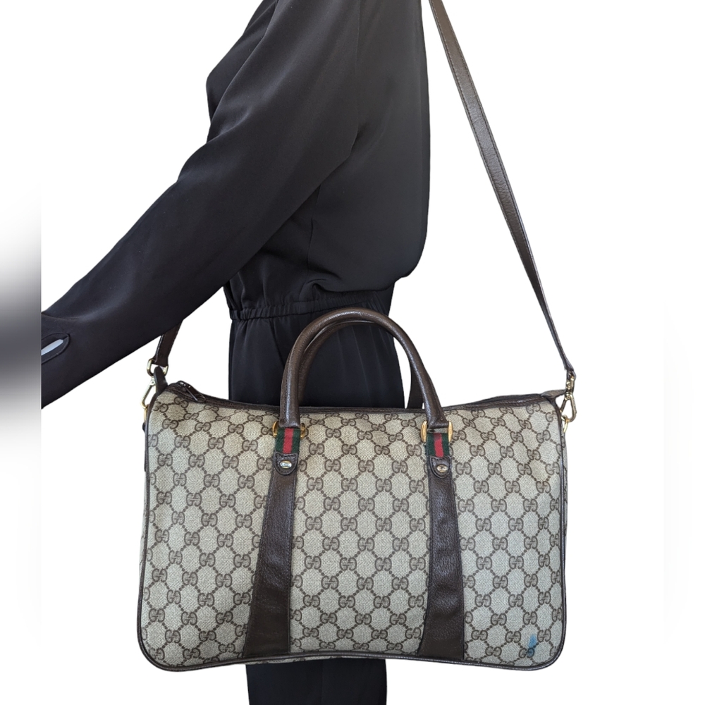 GUCCI GG MONOGRAM CANVAS LEATHER WOMEN'S SHOULDER HAND BAG